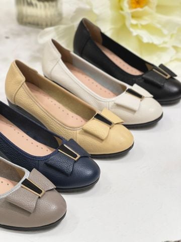  Búp bê đế xuồng mũi nhọn phối khóa viền đồng - MMS: BDX-59008 