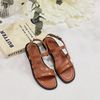 Sandal mũi vuông 2 quai ngang chéo liền hậu khóa - MS: SX-25082