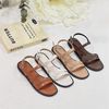 Sandal mũi vuông 2 quai ngang chéo liền hậu khóa - MS: SX-25082