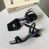 Sandal xuồng 5cm mũi vuông quai ngang - MS: X5-23003