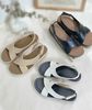 Sandal bánh mì 5cm mũi tròn 2 quai chéo- MS: S5-10008