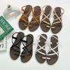 Sandal mũi tròn xỏ ngón 3 quai chéo - MS: SX-25085