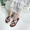 Sandal mũi tròn kẹp ngón 3 quai chéo - MS: SX-25084
