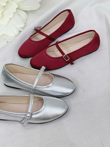  Búp bê mũi tròn phối quai ngang khóa - MS: BBX-10002 