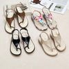 Sandal 3cm đế đúc mũi tròn xỏ ngón quai tam giác liền hậu khóa - MS: S3-10005