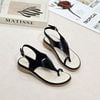 Sandal 3cm đế đúc mũi tròn xỏ ngón quai tam giác liền hậu khóa - MS: S3-10005