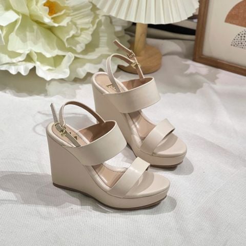  Sandal xuồng 11cm mũi tròn 2 quai ngang - MS: S11-84001 