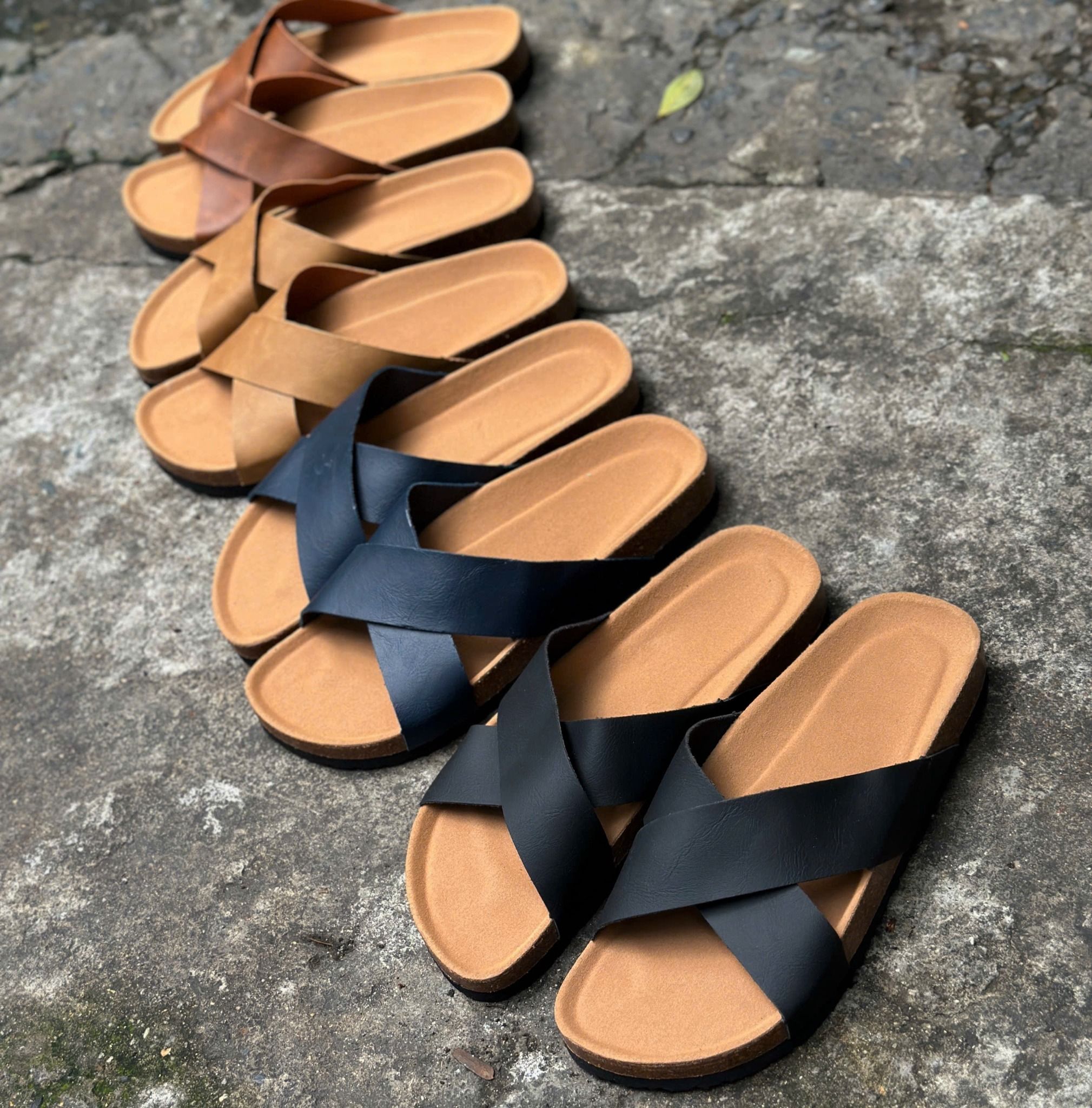 Dép đế trấu quai chéo - MS: DX-21010