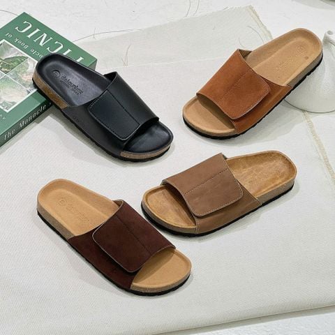  Dép đế trấu bảng ngang may chỉ xé dán da - MS: DX-21015 