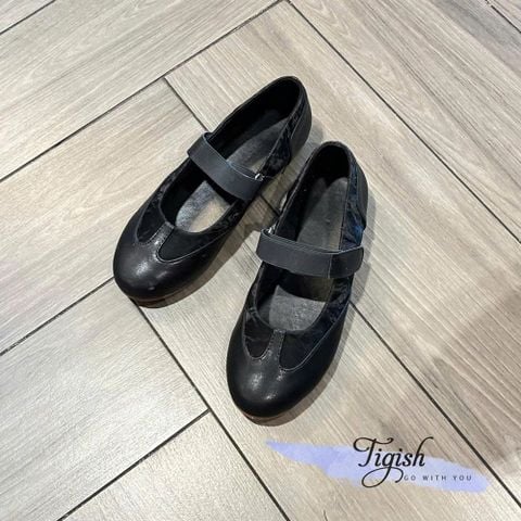  Búp bê mũi tròn quai ngang xé dán phối nỉ - MS: BBX-01026 