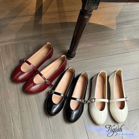  Búp bê mũi tròn phối quai ngang khóa mảnh - MS: BBX-01022 