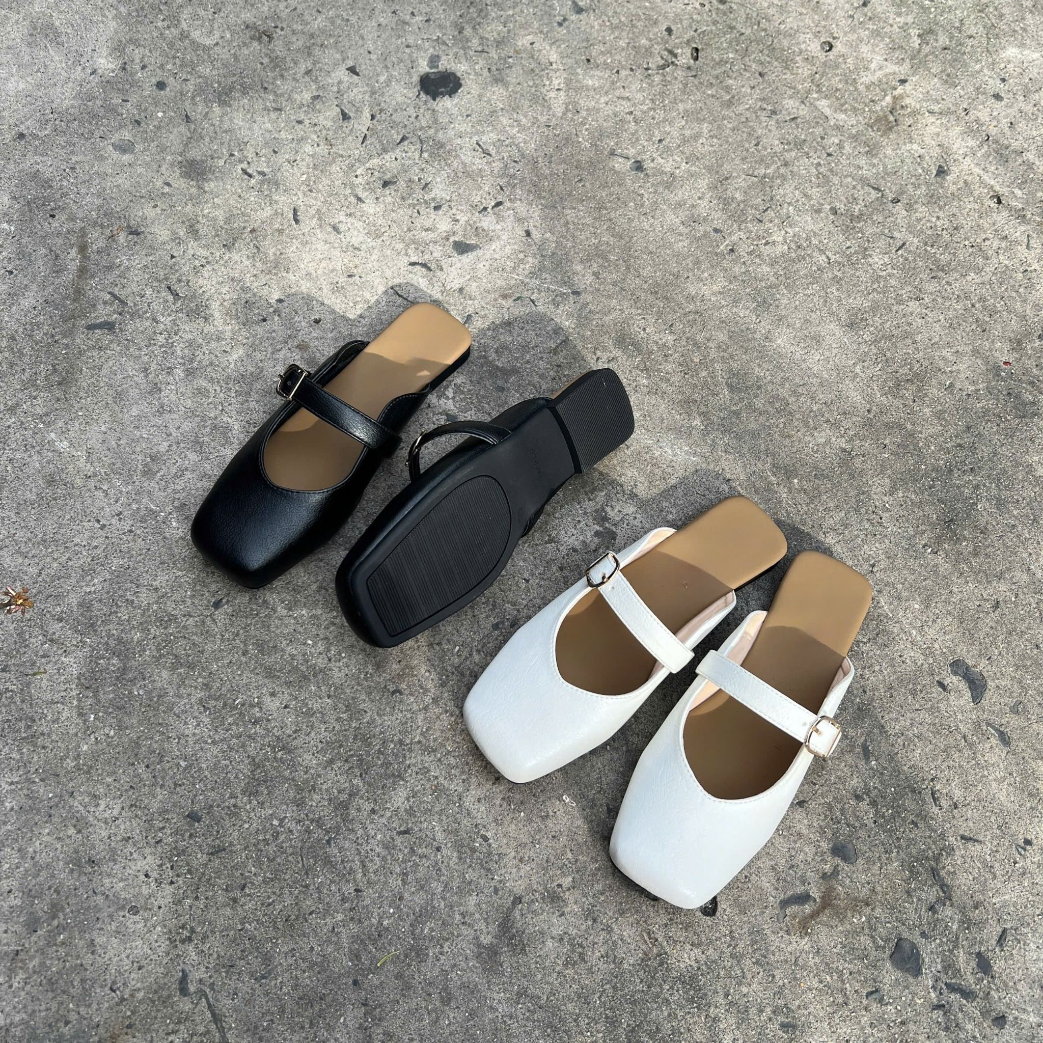 Sục 1cm mũi vuông phối quai ngang khóa - MS: C1-58001