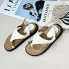 Sandal mũi tròn xỏ ngón gắn khóa quai cánh diều hậu khóa -MS: SX-25087