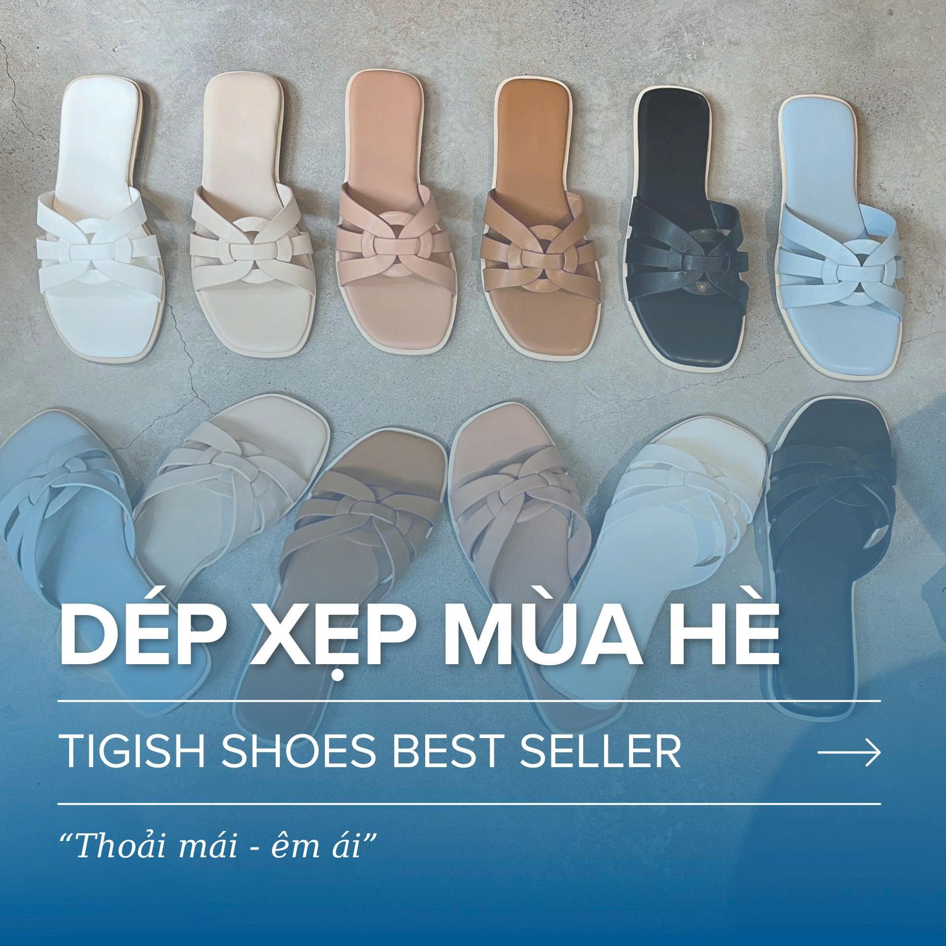 Dép xẹp mũi vuông 3 quai đan - MS: DX-25096