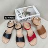 Sandal 3CM gót vân gỗ mũi vuông quai gấp lệch-MS: S3-64002