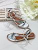 Sandal mũi tròn kẹp ngón ngang chéo- MS: SX-25083