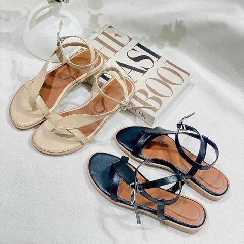  Sandal mũi tròn kẹp ngón ngang chéo- MS: SX-25083 