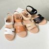 Sandal 2cm mũi tròn quai chéo hậu xé dán - MS: S2-58008