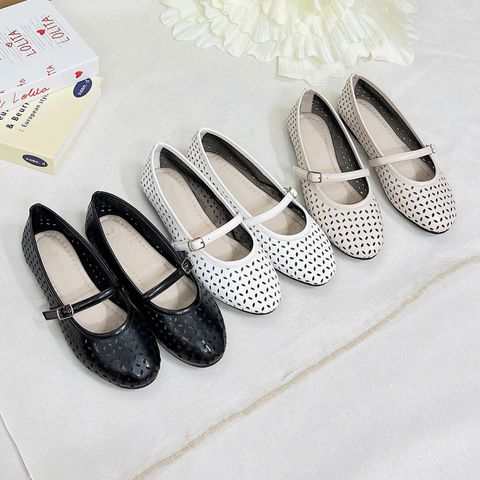  Búp bê mũi tròn lazer lưới phối quai ngang khóa - MS: BBX-10001 