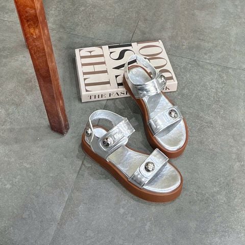  Sandal 3p mũi tròn quai ngang khóa tròn- MS: S3-25007 