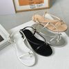 Sandal mũi tròn quai kẹp ngón phối khoen -  MS: SX-25073