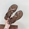 Sandal mũi tròn xỏ ngón 2 quai chéo hậu thun - MS: SX-58009