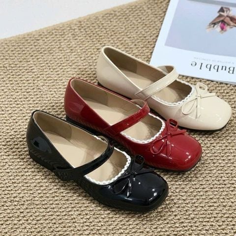  Búp bê mũi vuông quai xé dán phối ren - MS: BBX-01033 