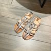 Sandal xẹp mũi vuông quai rọ đan - MS: SX-25089