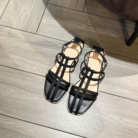  Sandal xẹp mũi vuông quai rọ đan - MS: SX-25089 