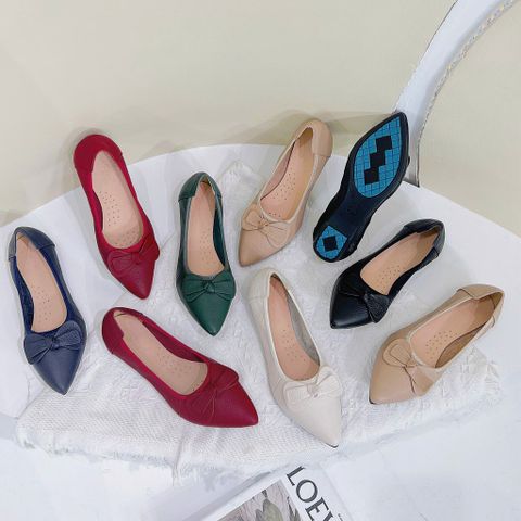  Búp bê mũi nhọn phối nơ cánh đôi nhọn - MS: BBX-59008 