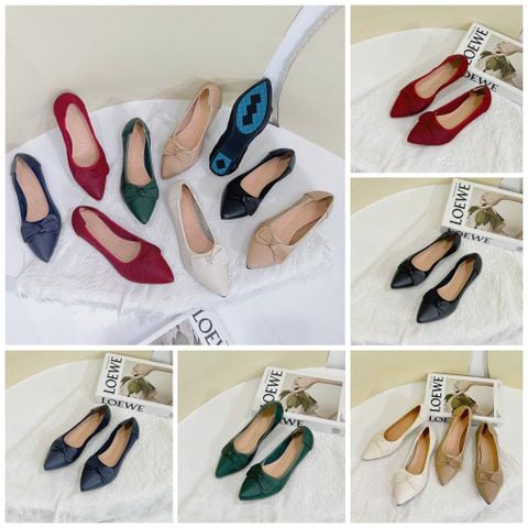  Búp bê mũi nhọn phối nơ cánh đôi nhọn - MS: BBX-59008 