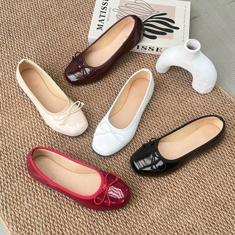  Búp bê mũi vuông nhỏ viền thun gắn nơ thun nhí - MS: BBX-01037 