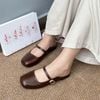 Sục 1cm mũi vuông phối quai ngang mảnh khóa - MS: C1-58004