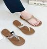 Dép xẹp mũi tròn quai đá kẹp ngón - MS: DX-63073