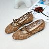 Búp bê mũi tròn ren viền si phối quai mảnh ngang thắt nơ - MS: BBX-01024