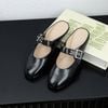 Dép sục mũi tròn quai ngang khóa cài đinh tán - MS: DX-01077