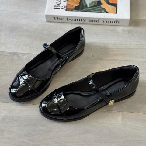  Búp bê mũi tròn vá mũi phối quai ngang mảnh gắn khóa - MS: BBX-22001 