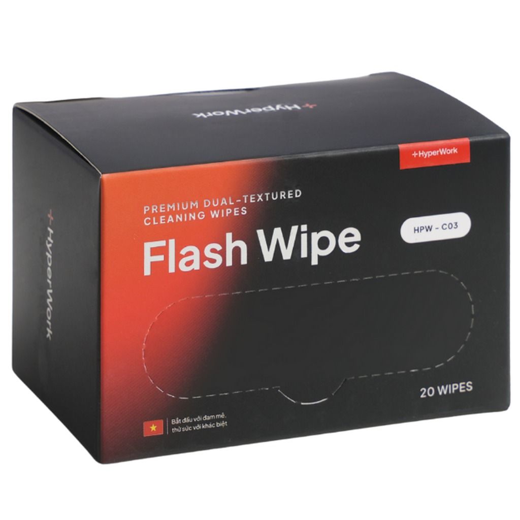 Khăn làm sạch nhanh HyperWork Flash Wipe HPW-C03