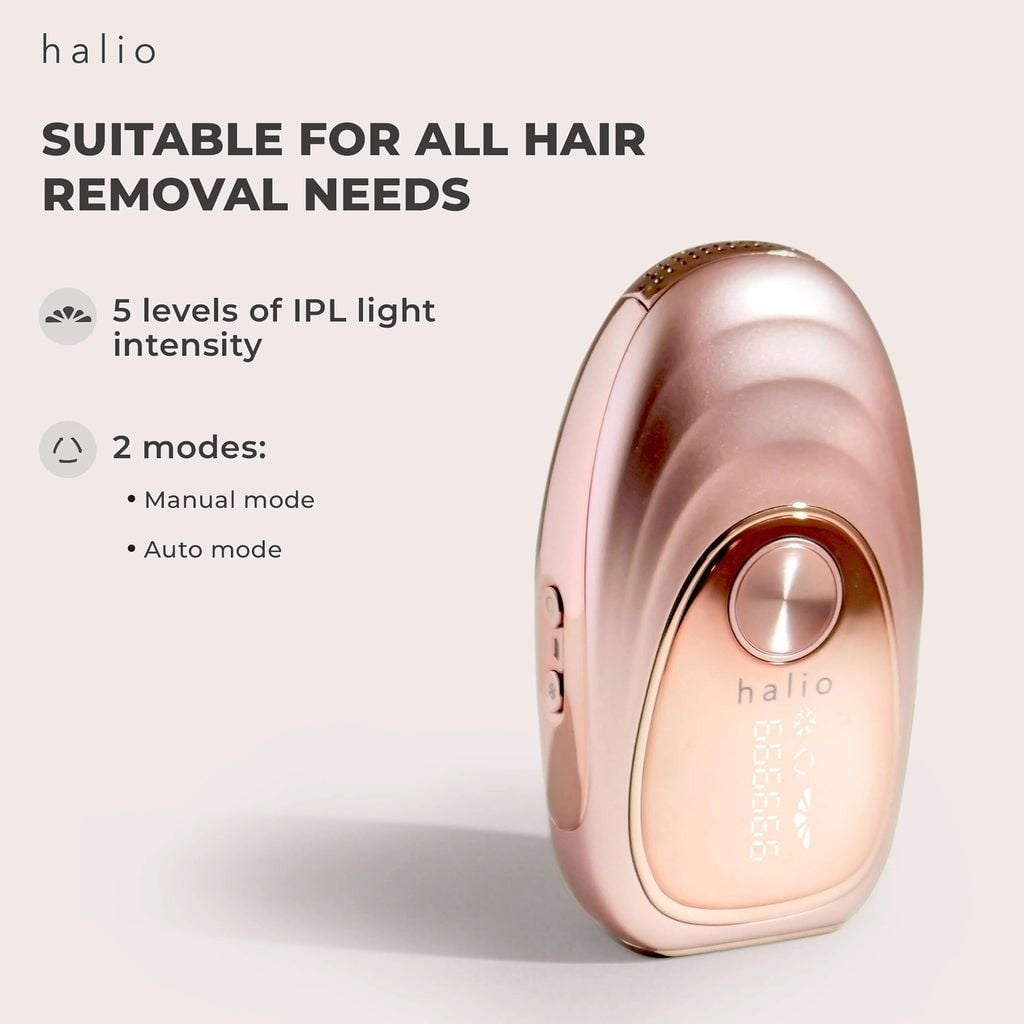 Máy triệt lông lạnh cá nhân Halio IPL Cooling Hair Removal Device - hồng phấn