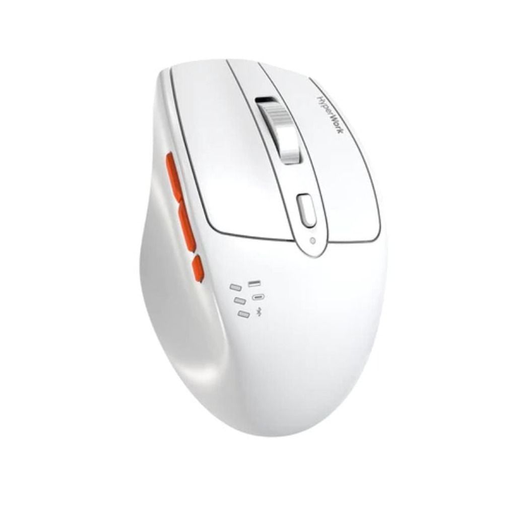 Chuột không dây HyperWork Silentium MS01 (Trắng/Đen)