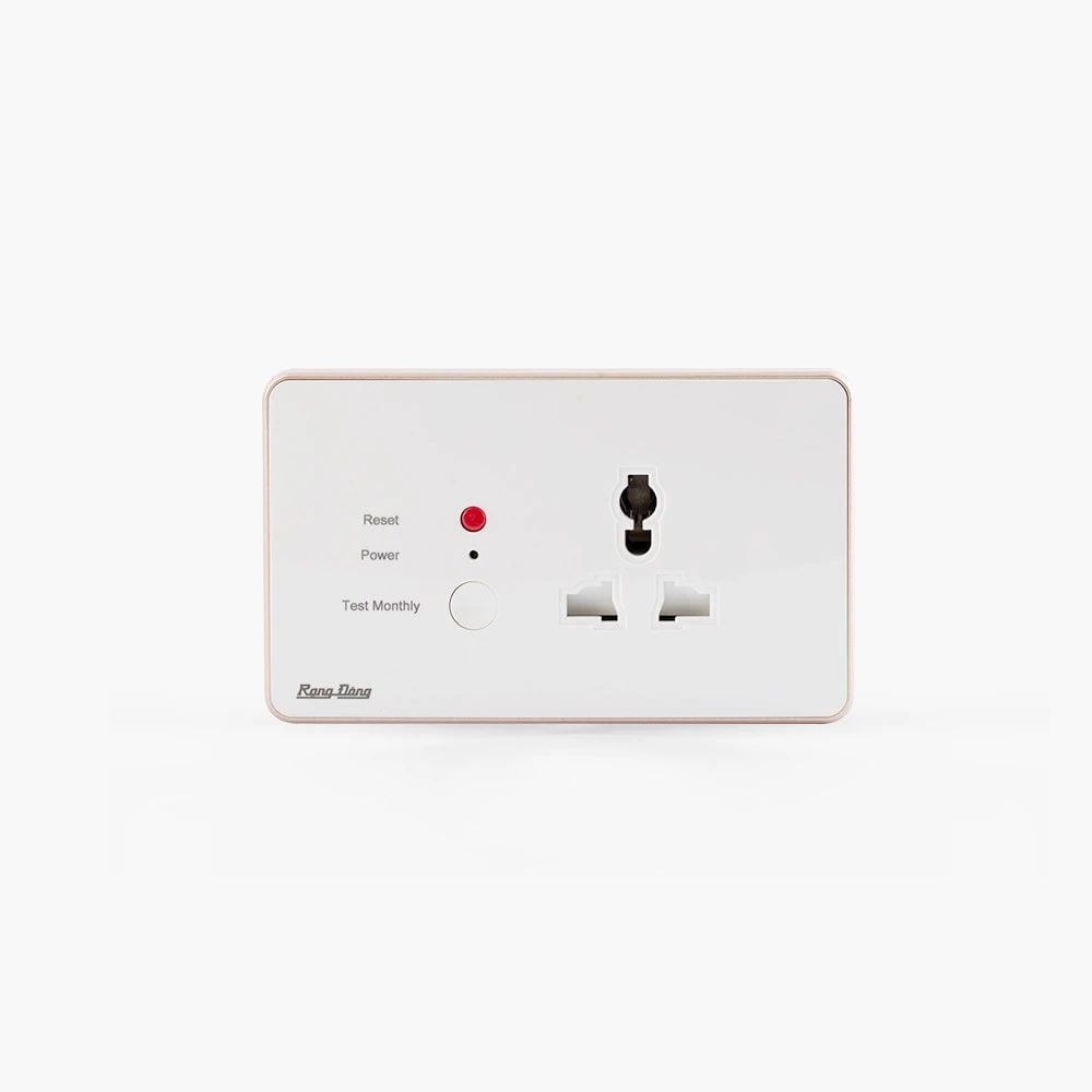 Ổ cắm chống giật âm tường Rạng Đông OCAT01 1C/16A, tối đa 3000W
