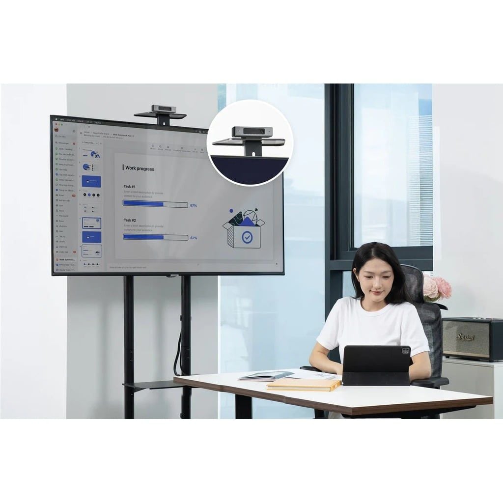 Giá Treo Tivi Di Động HyperWork Core Stand (HPW-TVC01-BLK)