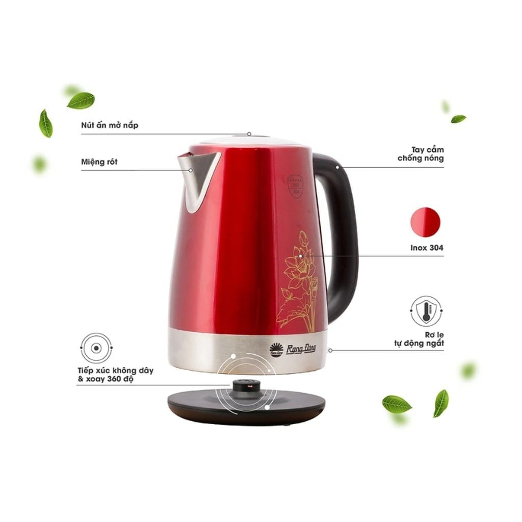 Ấm điện siêu tốc Rạng Đông RD-AST17 ST2.E 1.7L 2000W
