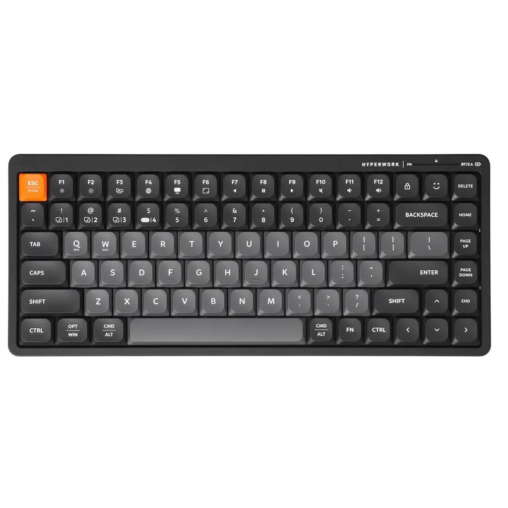 Bàn Phím Không Dây HyperWork SilentKey Mini HPW-TS01M (Đen/Trắng/Xanh)