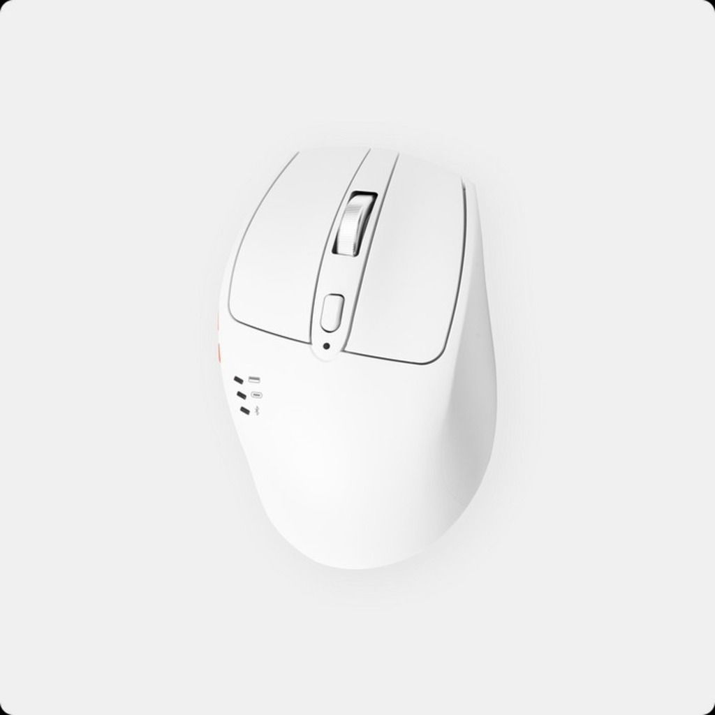 Chuột không dây HyperWork Silentium MS01 (Trắng/Đen)