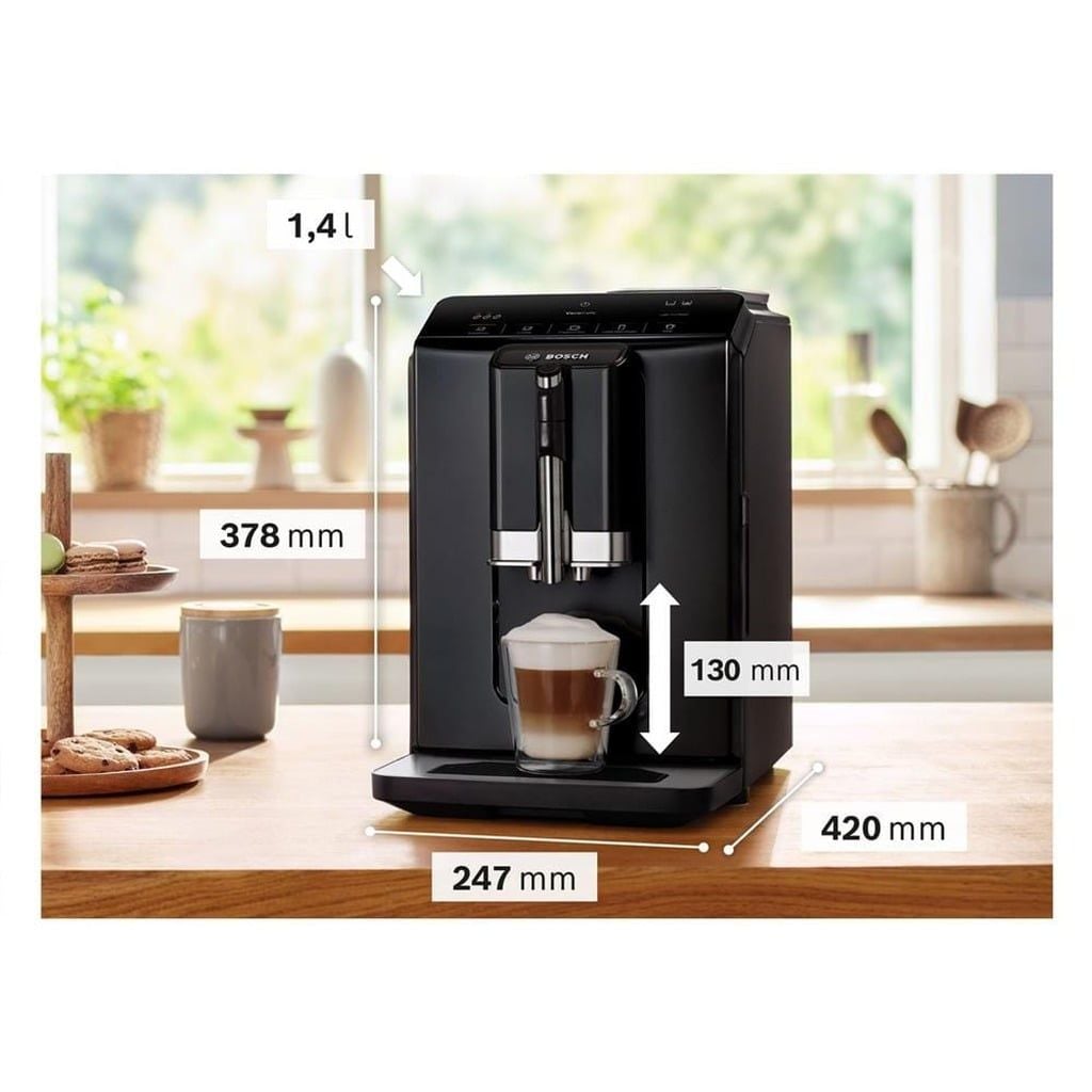 Máy pha cà phê tự động Bosch TIE20119 áp suất 15 bar bình nước 1.4L
