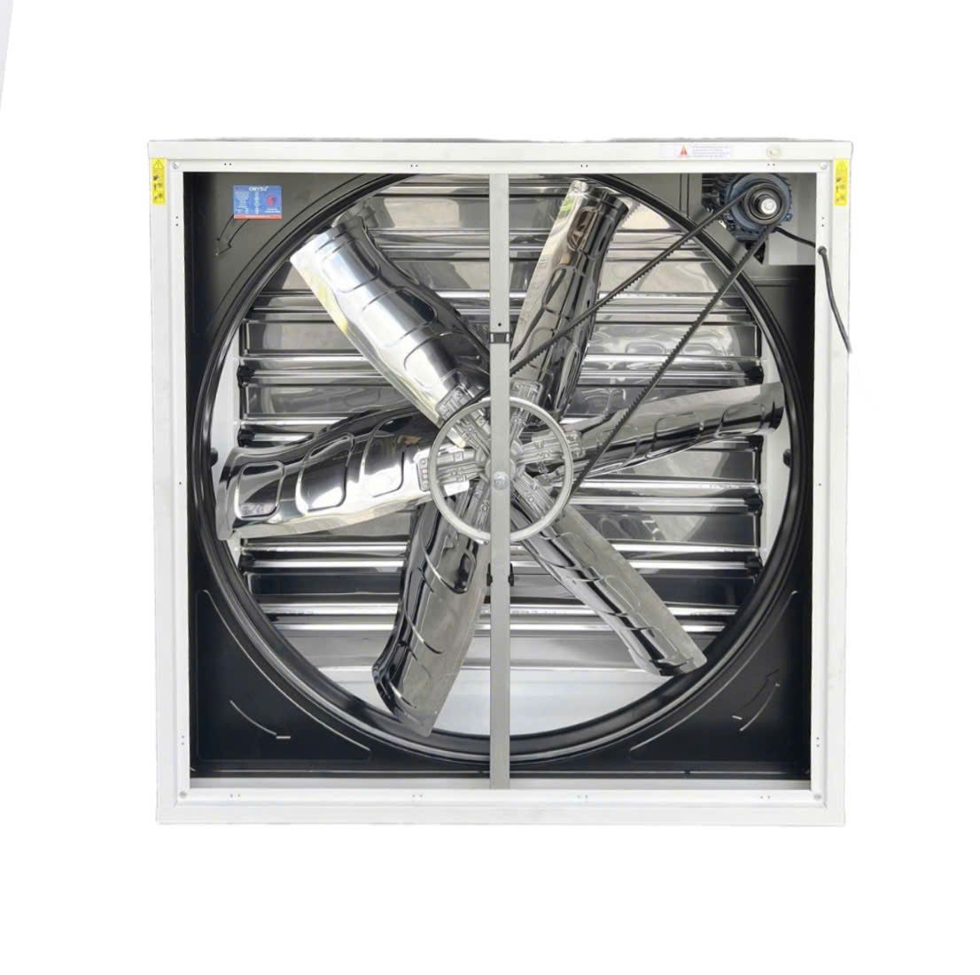 Quạt thông gió vuông Omysu BMF1000 (220V/380V) (Vỏ tôn kẽm sơn tĩnh điện cánh Inox, chớp Inox)