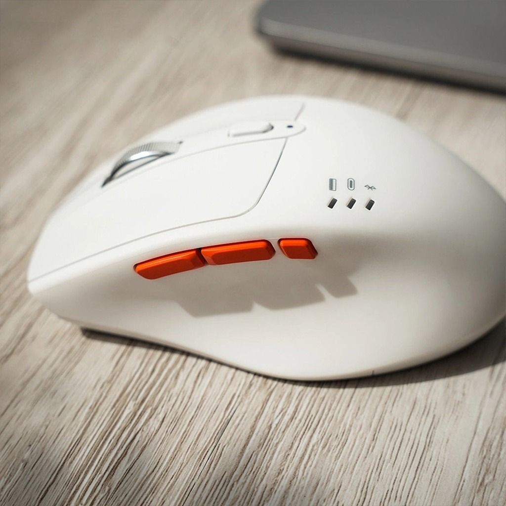 Chuột không dây HyperWork Silentium MS01 (Trắng/Đen)