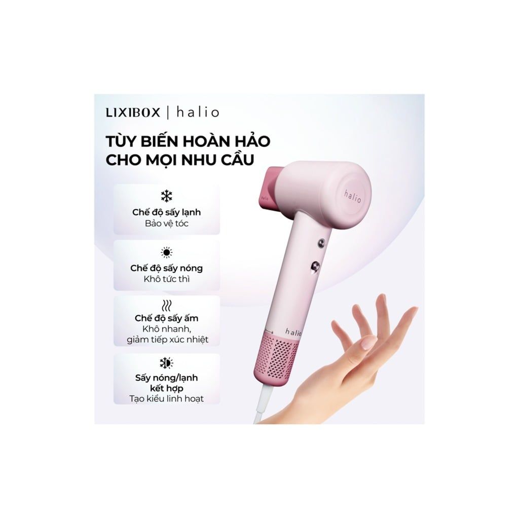 Máy sấy tóc Halio High Speed Ionic Hair Dryer