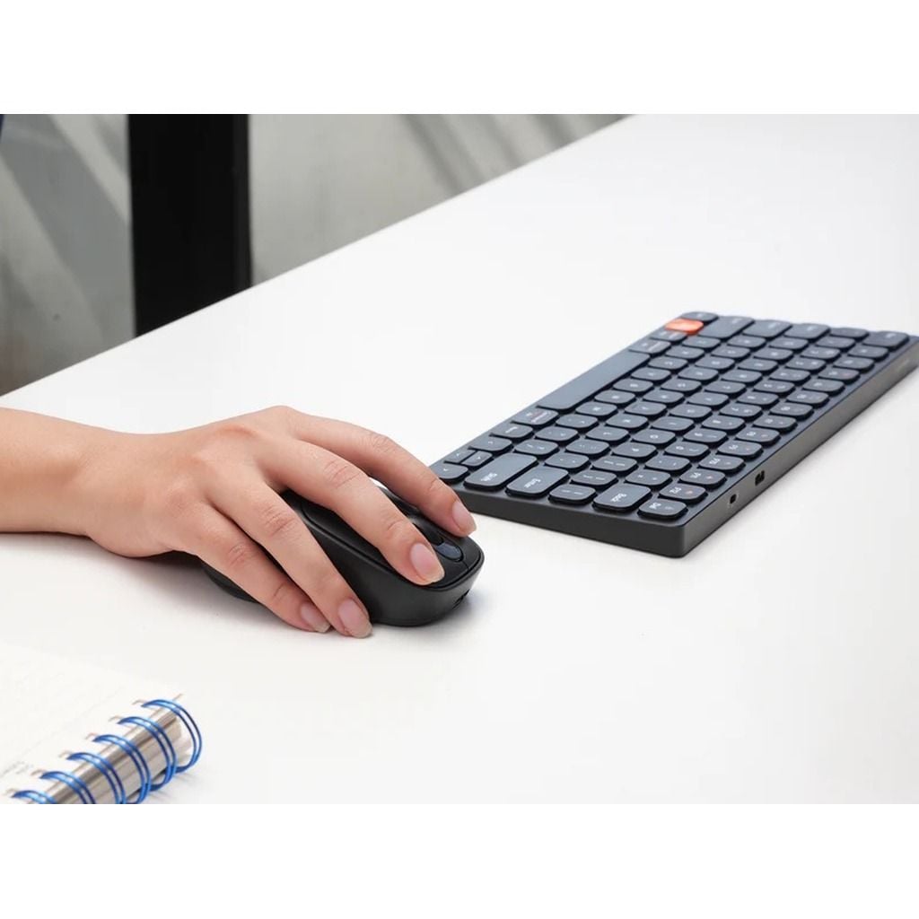 Chuột Không Dây HyperWork Silentium Mini HPW-MS01M (Đen/Trắng)